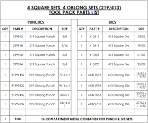 14 sets RD 219/413 1/4 -> 1-1/16 + 4 SQ & 4 OB 8 sets - 22 total sets - Image 3