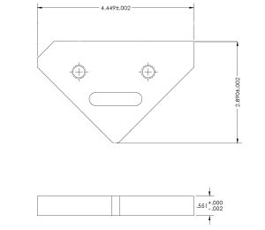Mubea Large Triangle Angle Shear Blade - Image 1