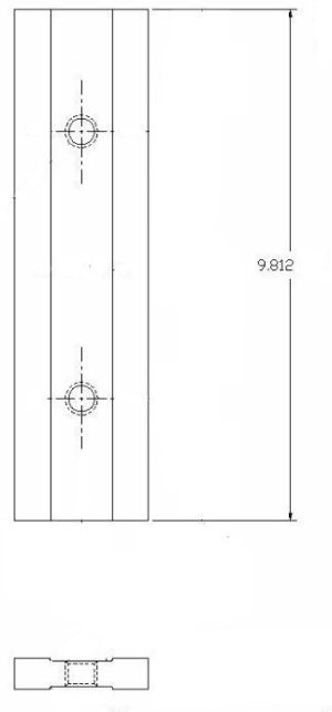 Peddinghaus Flat Bar Shear Blade 9.812" - Image 1