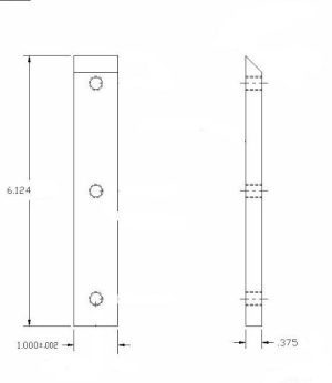 W.A. Whitney Lower Side Notcher Blade - Whitney Part No. 610-008