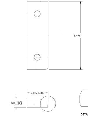 Peddinghaus Side Bottom Angle Shear Blade - Image 1