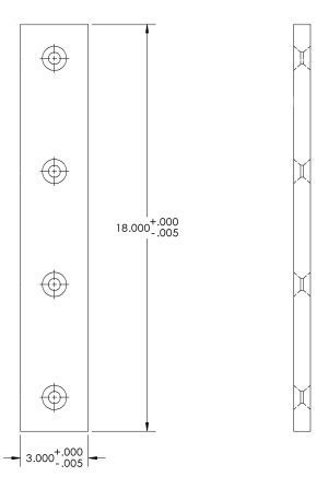 HMI 18" x 3" x /4" Shear Blade