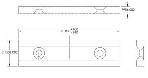Mubea Bottom Shear Blade 10.83" x 2.75" x .795" - Image 1