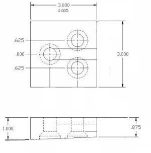 Clausing/Metal Muncher Top Coper Punch .875" x 3" x 3"